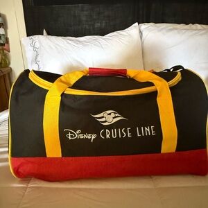 Disney cruise line Black and Red Duffel Bag